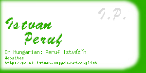 istvan peruf business card